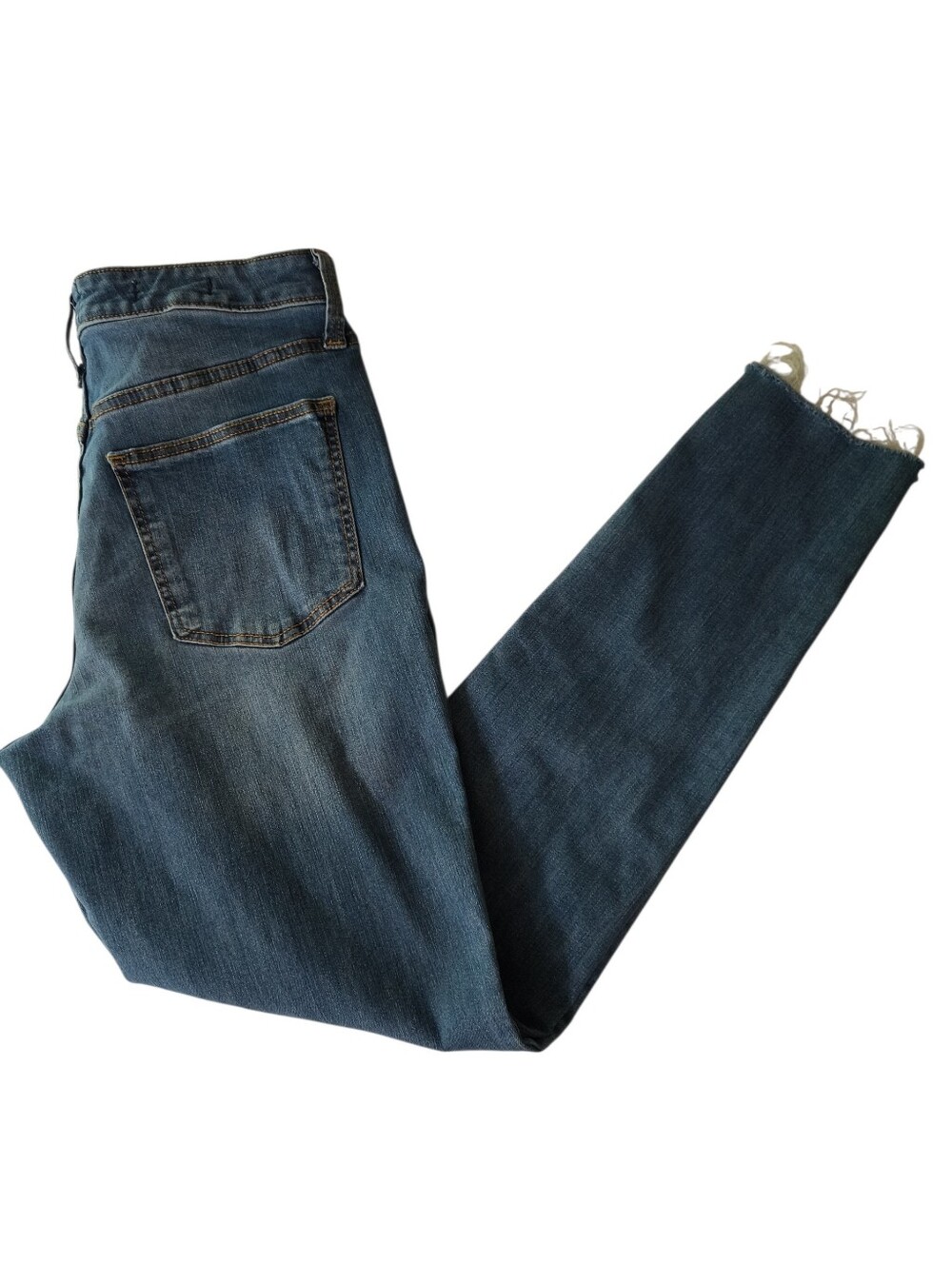 Universal Thread High Rise Skinny Jeans with Raw Hem Size 8